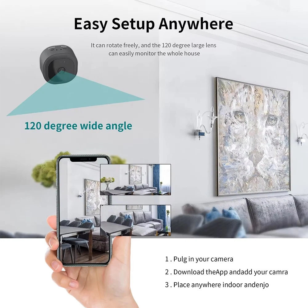 HD 1080P Wireless WiFi CCTV Indoor Outdoor Mini IP Camera Home Security Cam UK