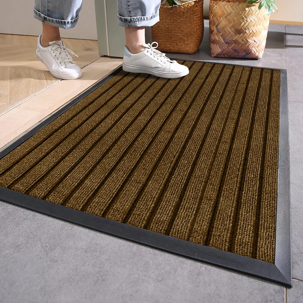 Door Mats Indoor Washable Dirt Trappers Non Slip Heavy Duty Entrance Runner Rug