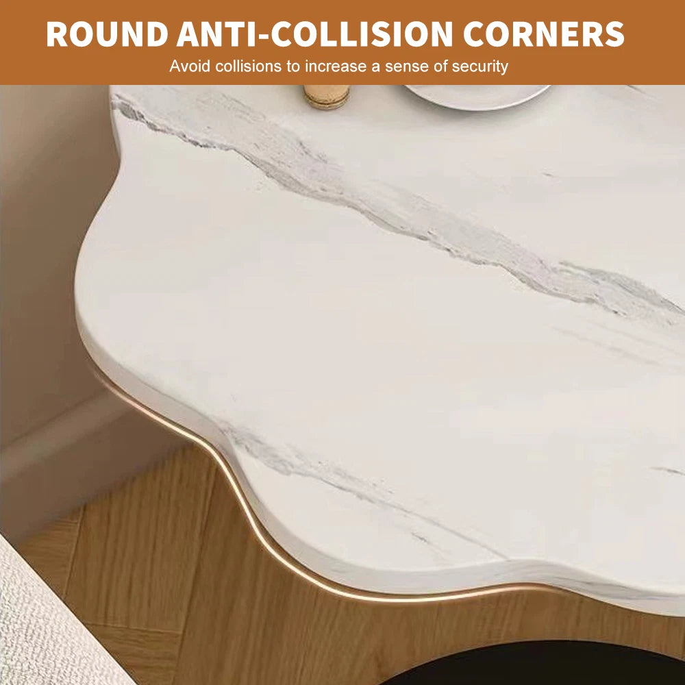 C-SHAPED COMPACT SOFA SIDE END TABLE COFFEE LAPTOP TABLE LIVING ROOM BEDROOM UK