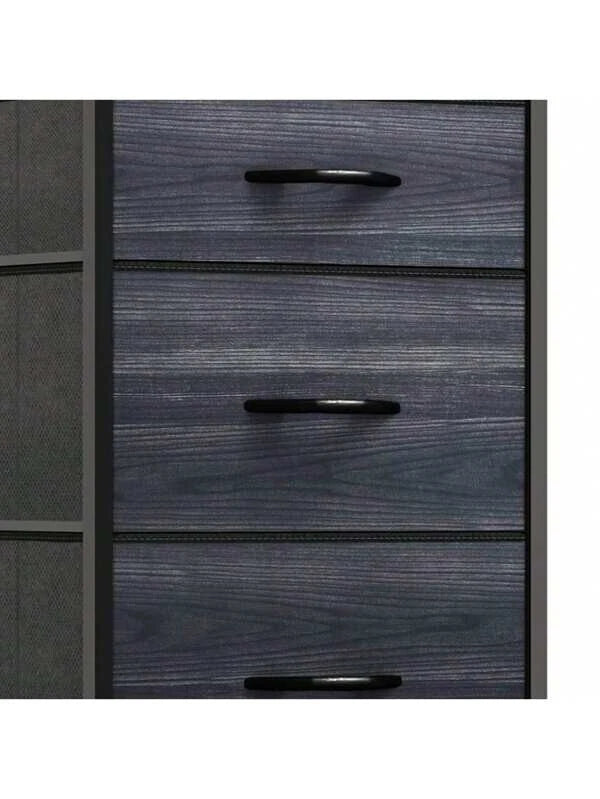 Chest of Drawers Bedroom Furniture Storage Bedside Cabinet 5 Fabric Drawer
