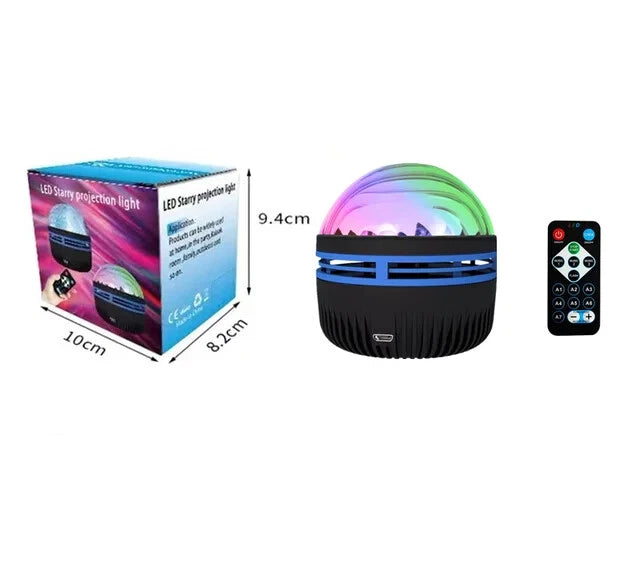 2X Northern Lights Galaxy Projection Lamp Aurora Star Projector Night Light Gift