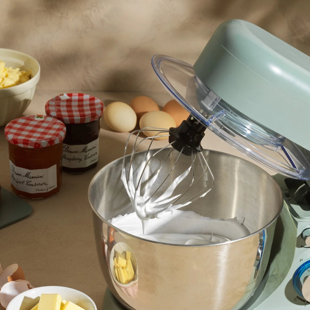 Progress Electric Stand Mixer 8 Speeds Stainless Steel 4L Bowl Go Bake Teal