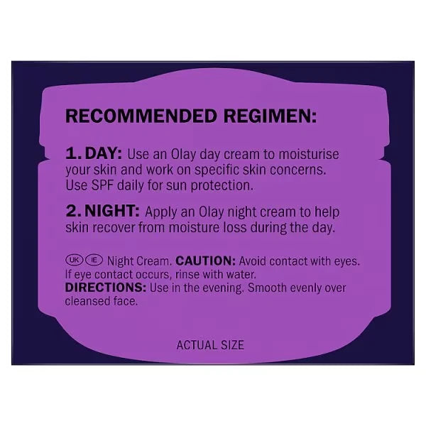 Olay Anti-Wrinkle Firm & Lift Moisturiser Anti-Aging Night Cream Dry Skin 50ml