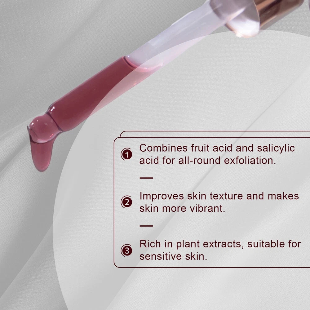 12% AHA BHA PHA LHA Peeling Solution Serum Brighen skin tone & Moisturise 30ml