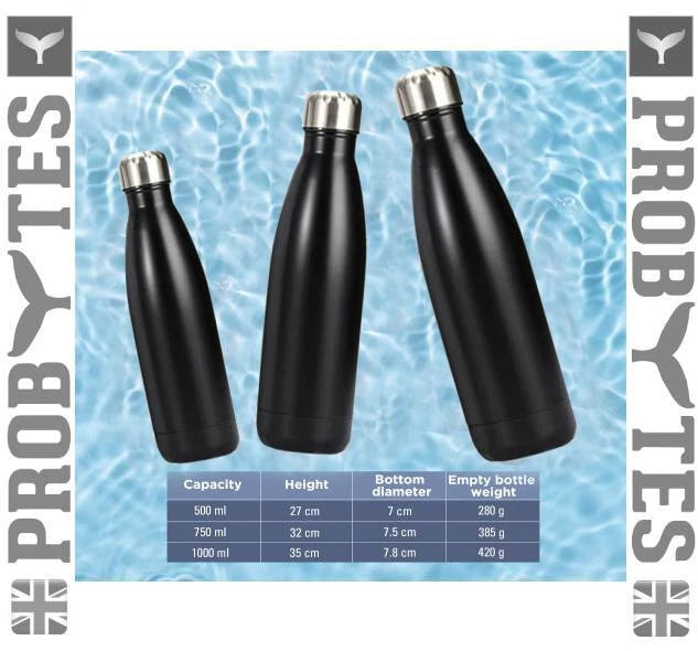 Stainless Steel Water Bottle Double Wall Vacuum Insulated Thermal Flask Sports