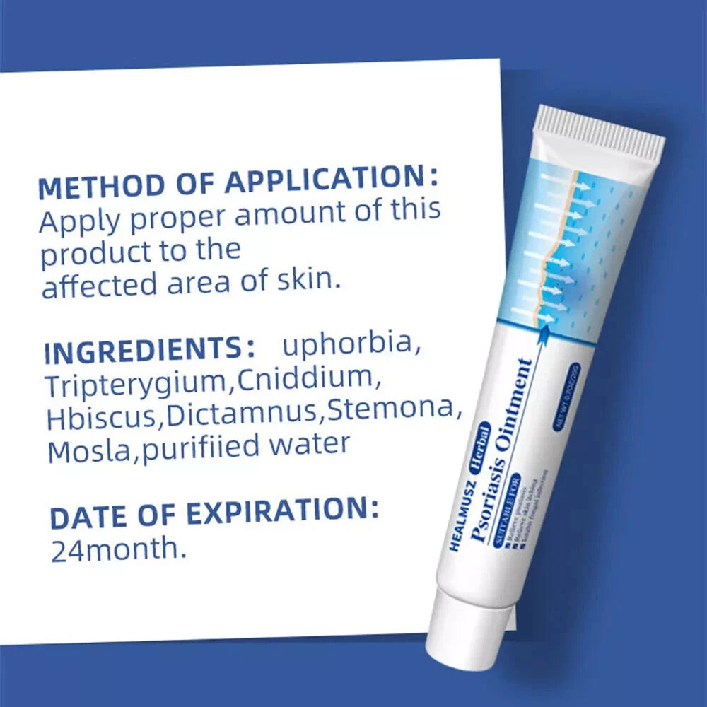 Natural Psoriasis Cream for Dermatitis Eczematoid Eczema Skin Ointment Treatment