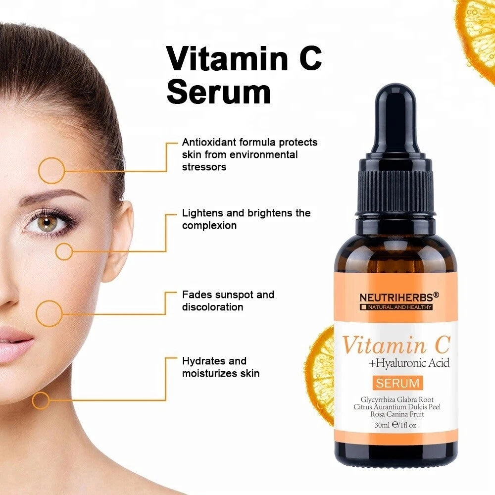 Vitamin C Face Serum Cream with Hyaluronic Acid - Anti Ageing/Aging Anti Wrinkle