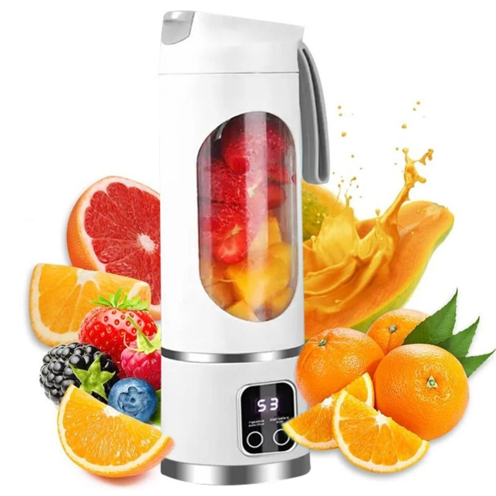 450ml Portable USB Rechargeable Juicer Cup Electric Mixer Blender Smoothie Maker