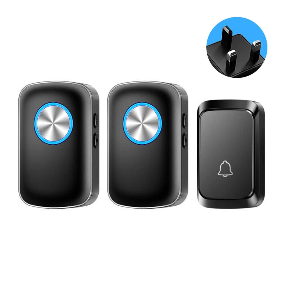 Loud Wireless Doorbell Plug in Cordless Doorbells Waterproof Door Bell Chime Kit