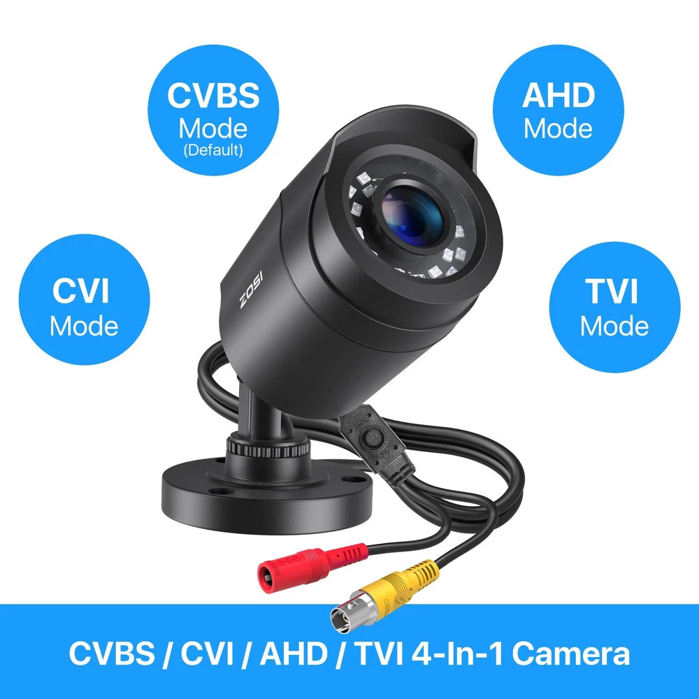 CAMERA 1080P 4-in-1 CCTV Camera Bullet 3000TVL Home Security Night Vision Outdoor