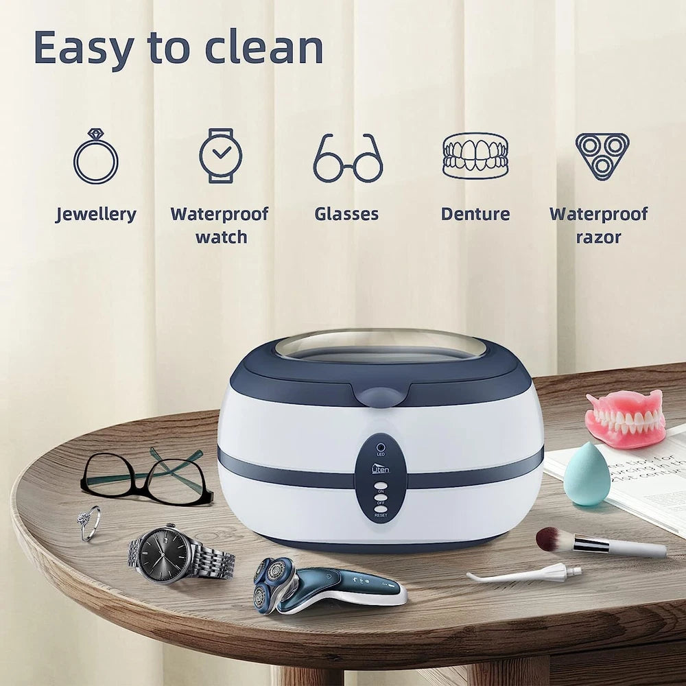 Professional Ultrasonic Cleaner Watch Jewellery Glasses Cleaning Machine 600ml