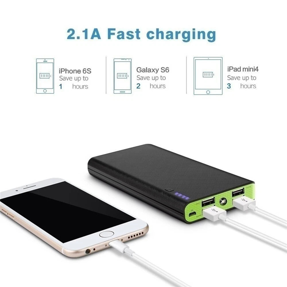 9000000mAh Power Bank Fast Charger Battery Pack Portable 4 USB for Mobile Phone.