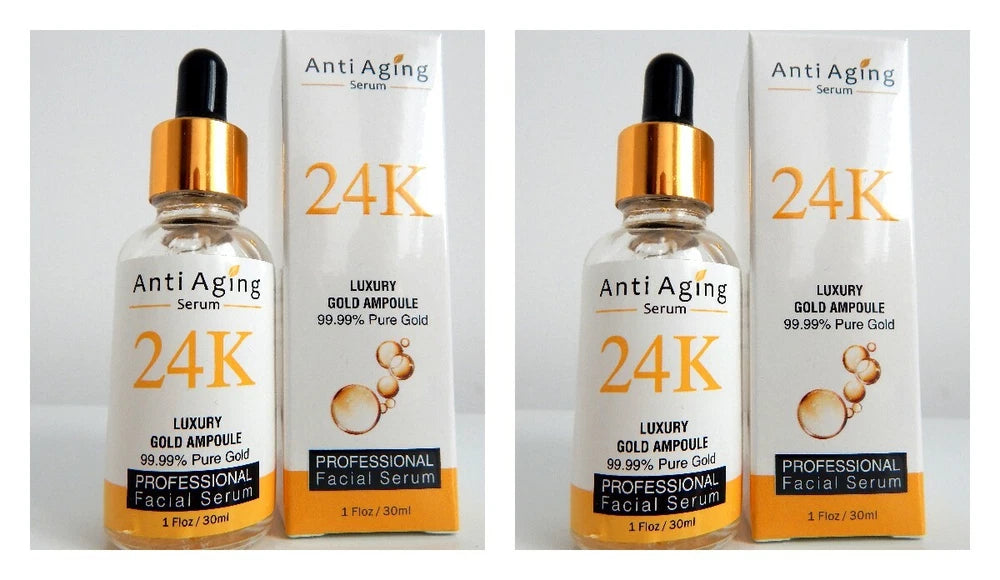 2x30ml Vitamin C Face Serum Hyaluronic Acid Retinol Collagen Anti Aging/Wrinkles