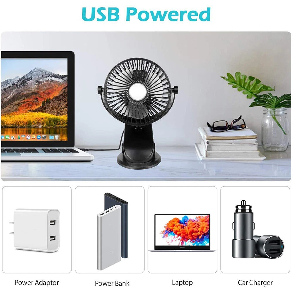 Neck Fan USB Portable Neck Fan Rechargeable Portable Cooler Neckband Bladeless~