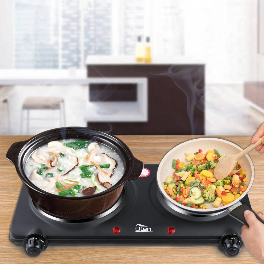 New Electric Hot Plate Portable Single Double Table Top Cooker Kitchen Hob Stove