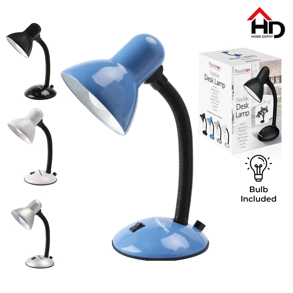 Desk Lamp Neck Table Flexi Desk Reading Lamp With Bulb Home Office Study Light