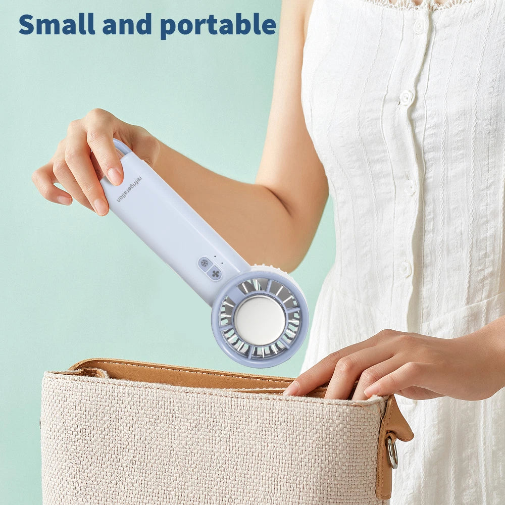 Portable Hand-held Fan Mini Folding Desk Fan Cooler Cooling USB Rechargeable UK
