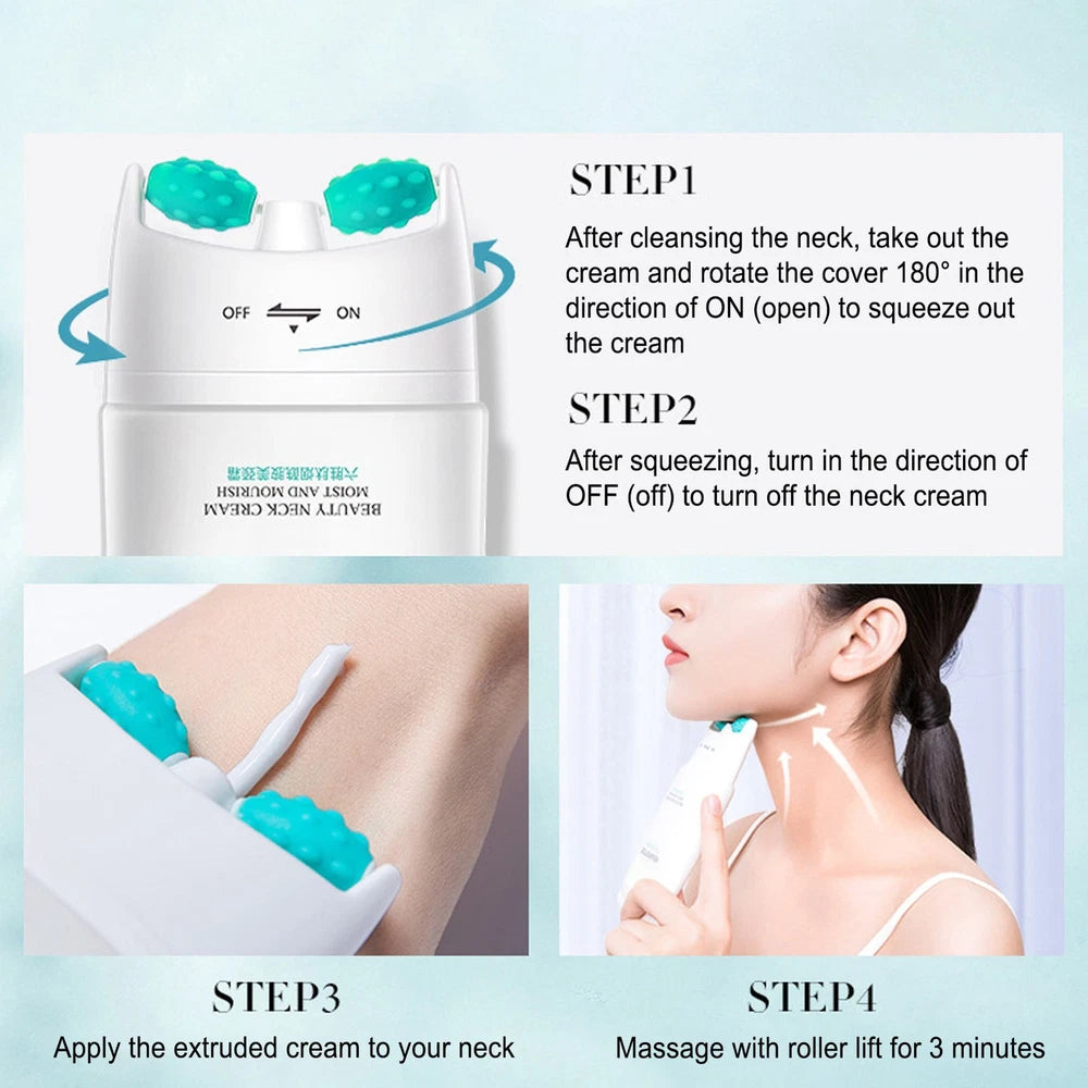 Niacinamide Firming Neck Cream Double Roller Fade Fine Lines Prevent Aging N SG5