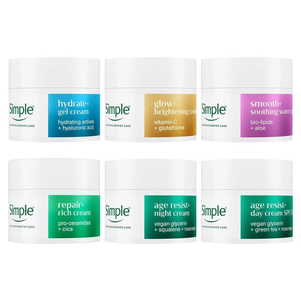 Simple Face Cream 50ml - Age Resist, Glow, Repair, Hydrate, Smooth, 1 Pack