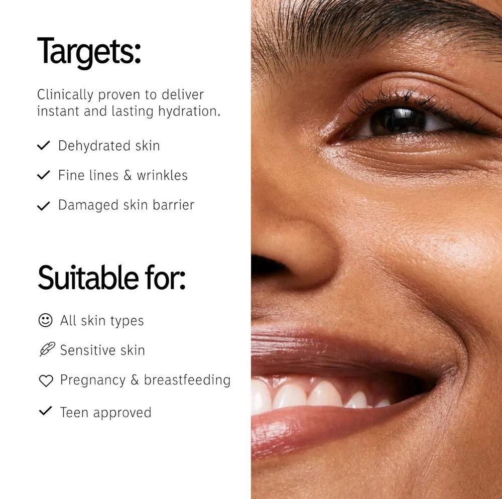 2x The INKEY List 2% Hyaluronic Acid Face Serum 30ml Hydrating Skincare Combats