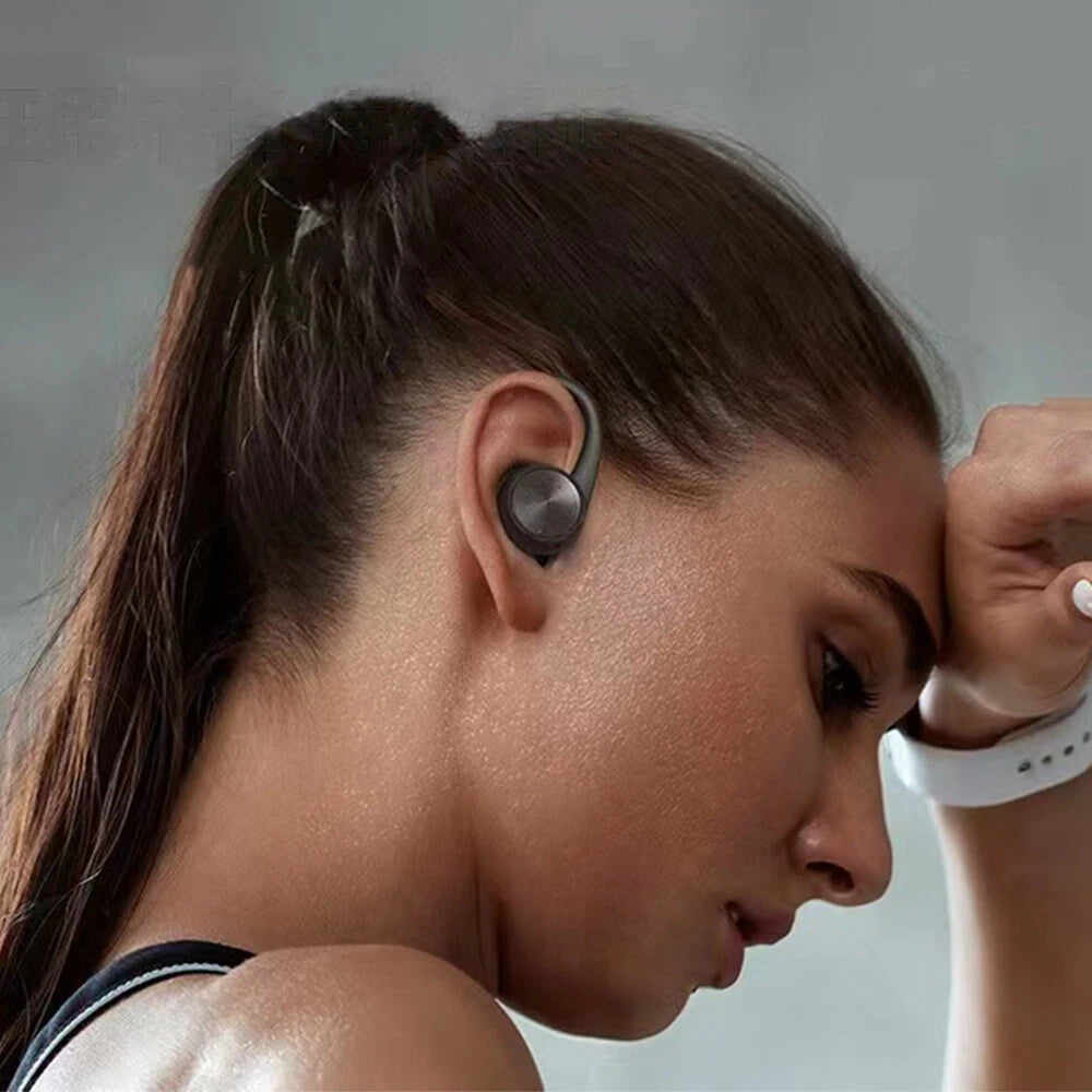 TWS Wireless Headphones Bluetooth Earbuds Ear Hook Running Bass Sports Earphones