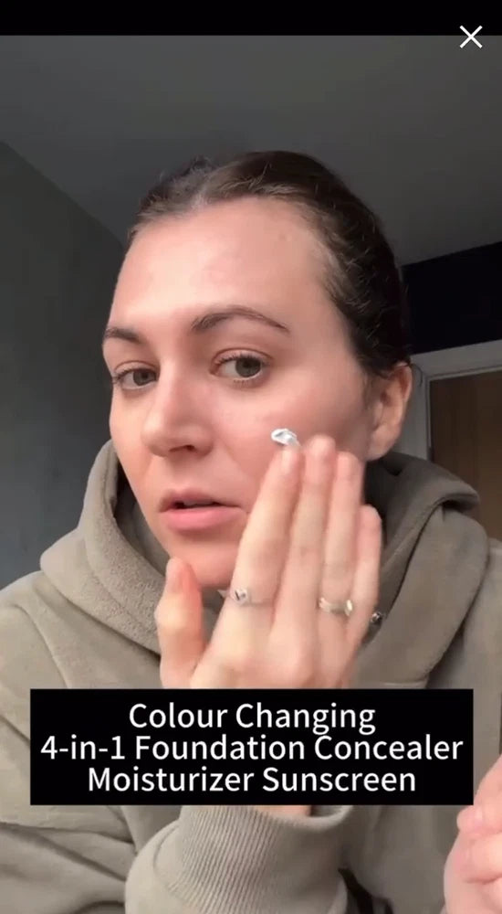 2Pack 4-in-1 Color Changing Foundation SPF50-Concealer, Moisturizer, Sunscreen