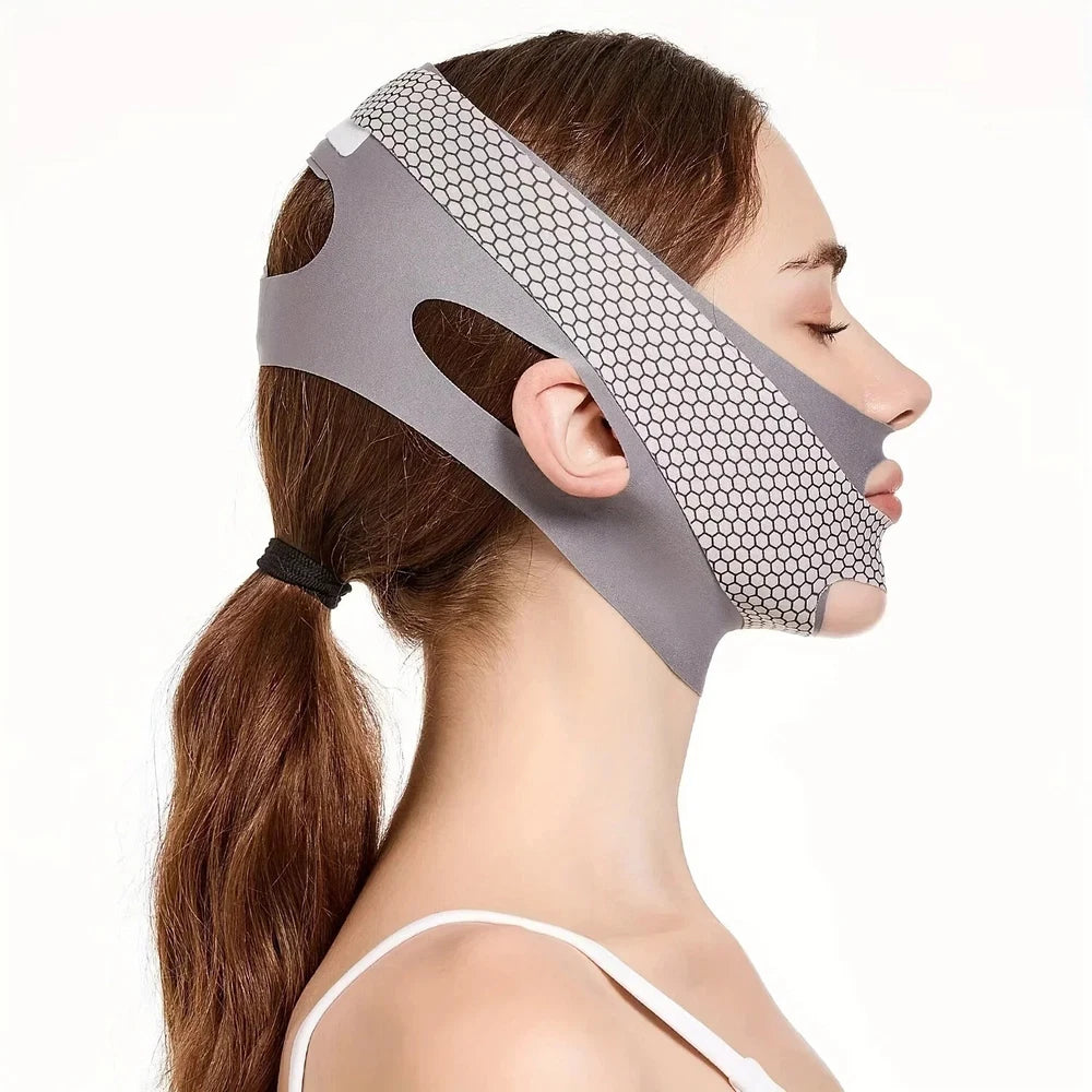 Face Slimming V-Line Lift Mask | Double Chin Reducer | Adjustable Strap Band