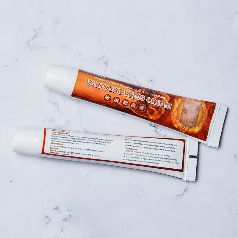 100%Original Vasculitis Blood Circulation Varicose Veins Treatment New Cream 20g