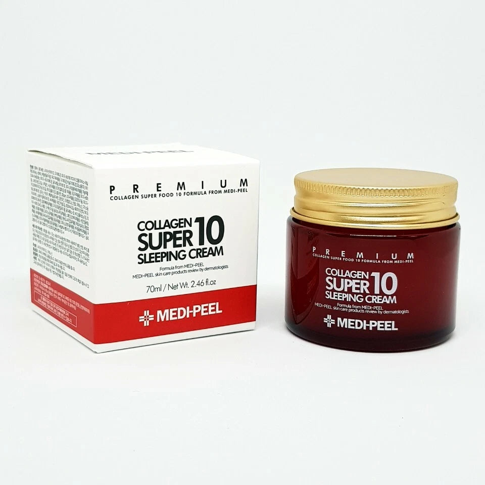 MEDI PEEL Collagen Super 10 Sleeping Cream 70ml Anti-Wrinkle K-Beauty