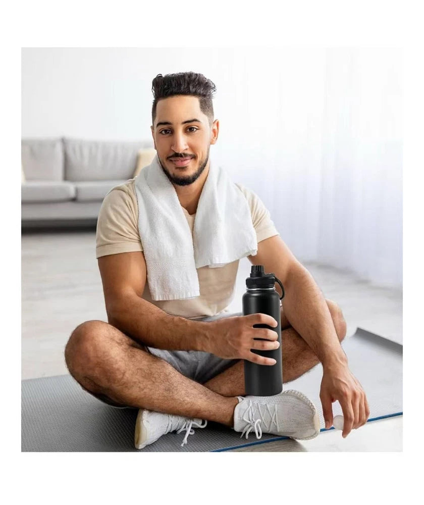 1.2L Water Flask Bottle Stainless Steel Double Wall Vacuum Insulated Thermal