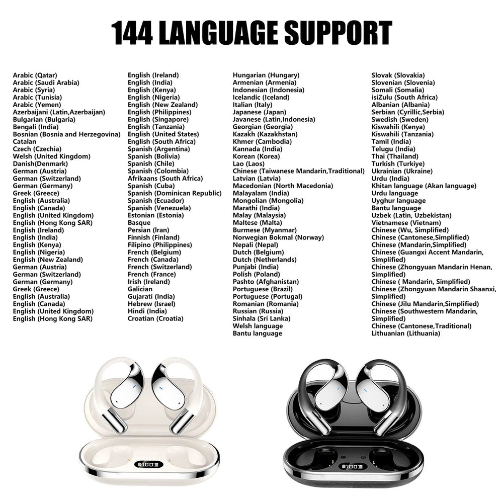 Q39 Wireless Earphones Open Ear Bluetooth 5.4 OWS Headphones Gym Sports Earbuds