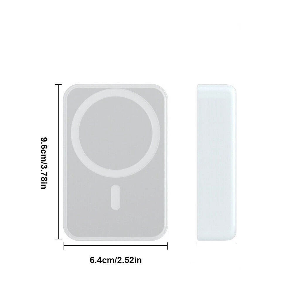 900000mAh Power Bank Magnetic Battery USB Pack Wireless Fast Charger for iPhone