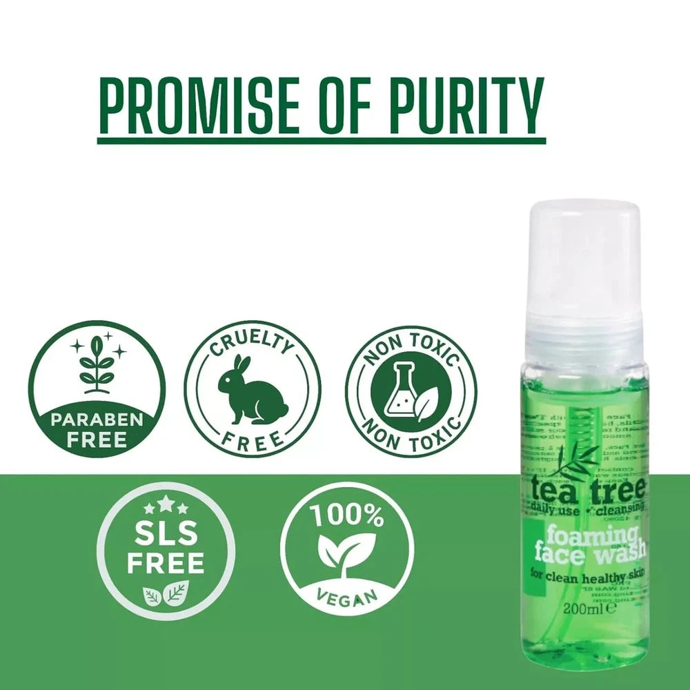 Tea Tree Foaming Face Wash 200Ml x 6