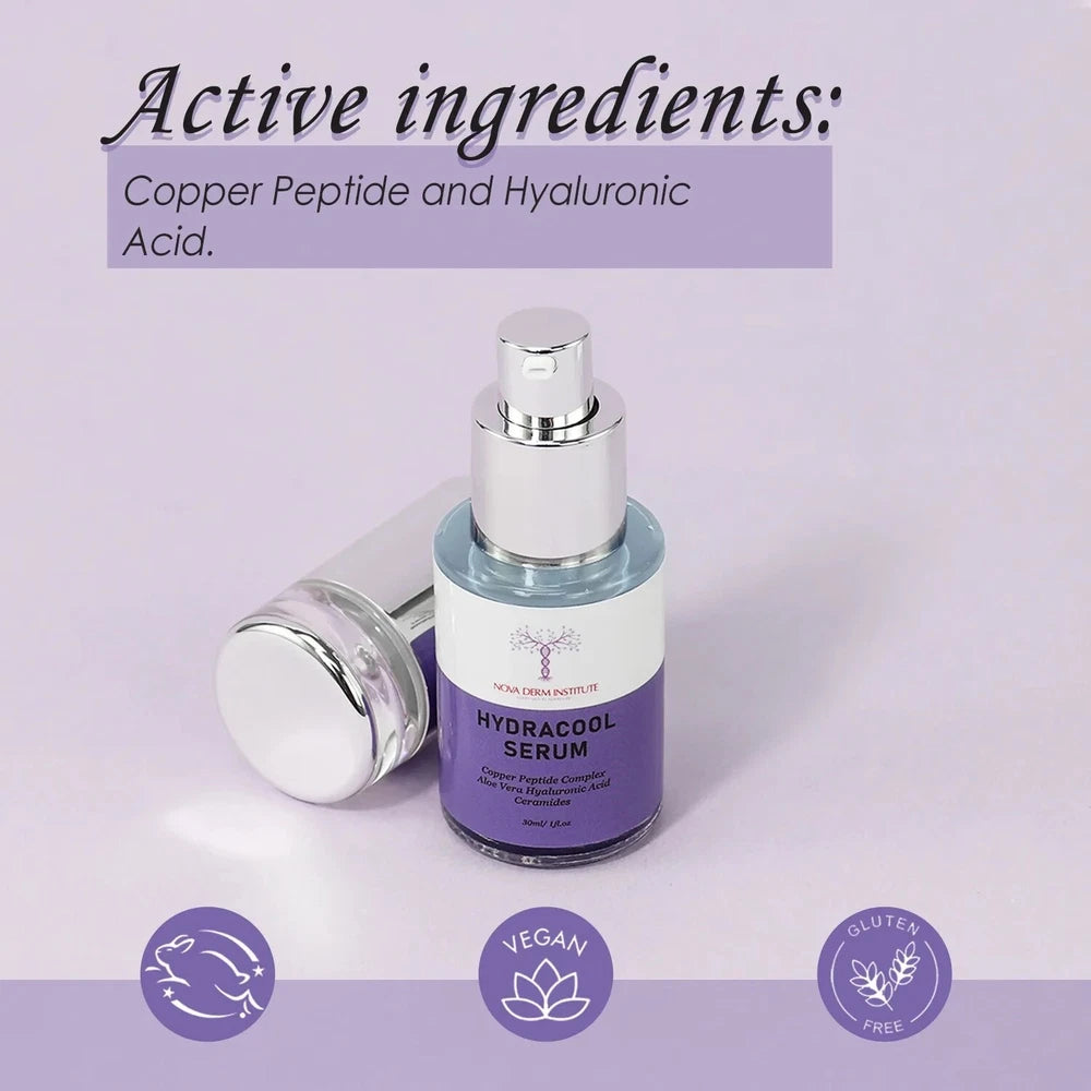HydraCool Serum Face Lift Serum Hydrating with Peptides , 20% Hyaluronic Acid