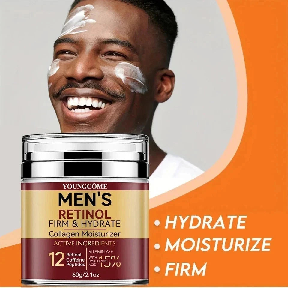 Men's Retinol Face Cream Anti-Aging Collagen Moisturizer Wrinkle Repair 60g UK