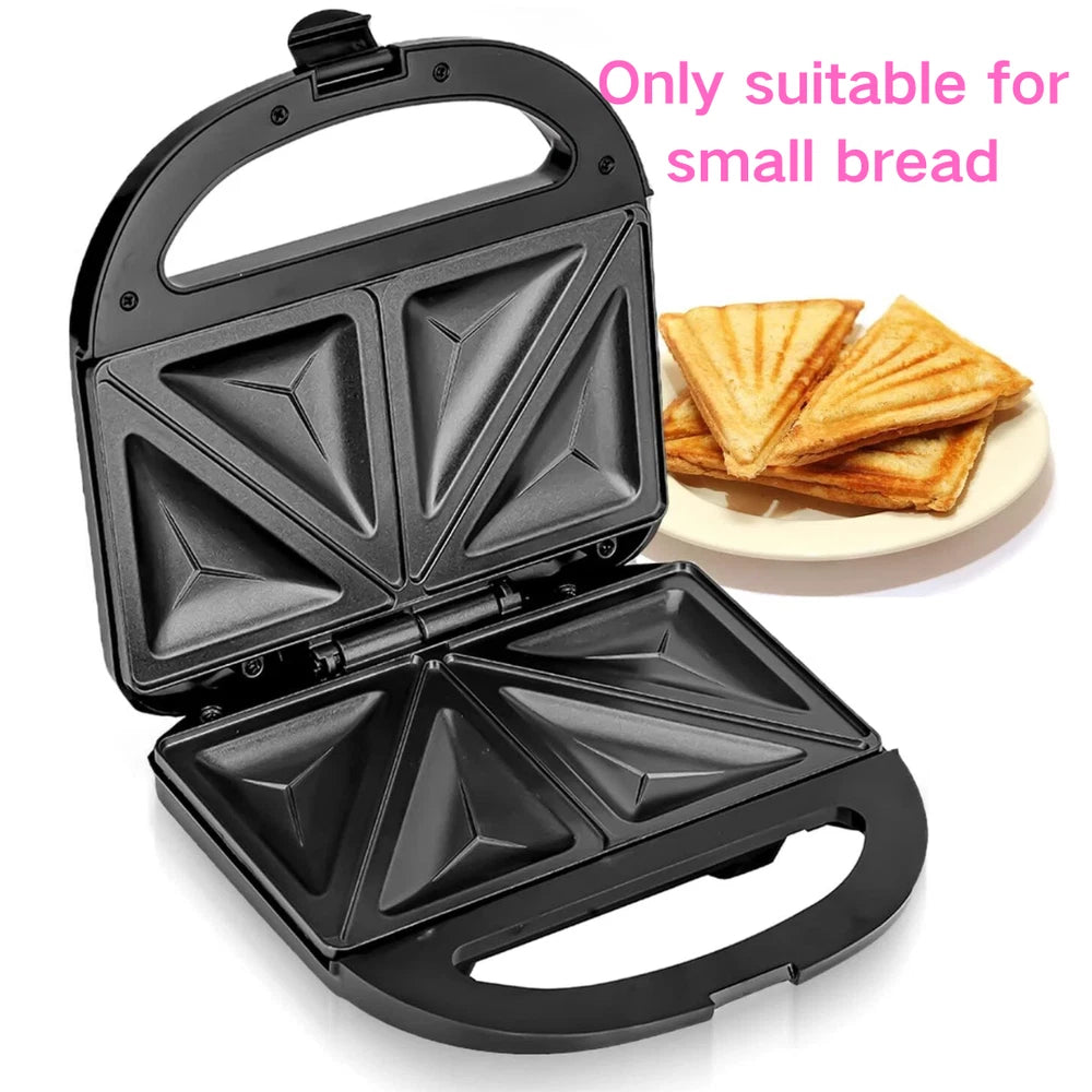 Toastie Maker 2 Slice Sandwich Toaster Non-Stick Machine Easy Clean 750W New UK