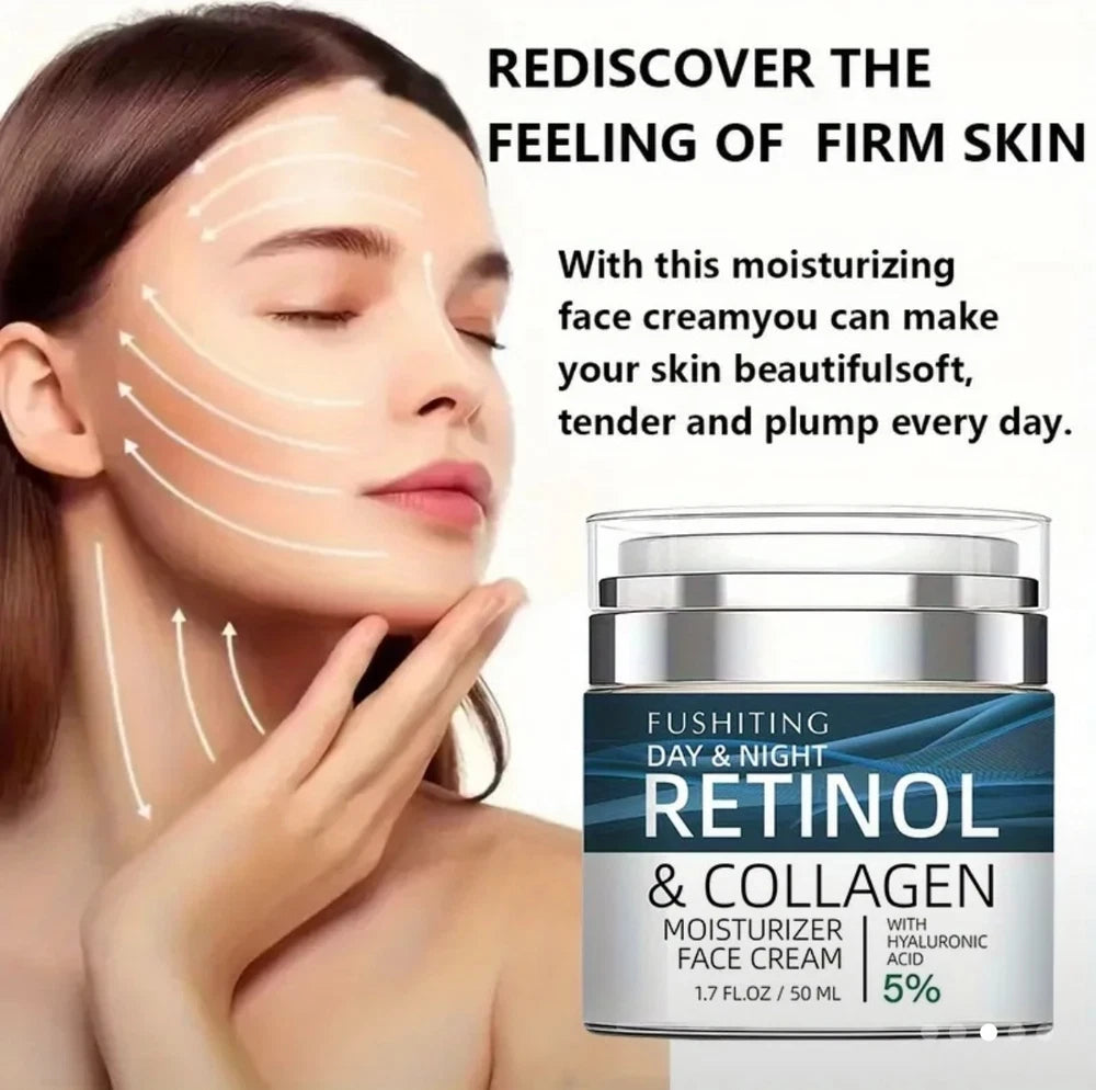 Retinol Collagen for Face with 5%Hyaluronic Acid, Face Cream With Collagen Cream