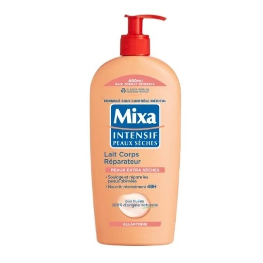 MIXA Intensive Repairing Body Lotion 400ml for Extra Dry Skin with Natural Oils