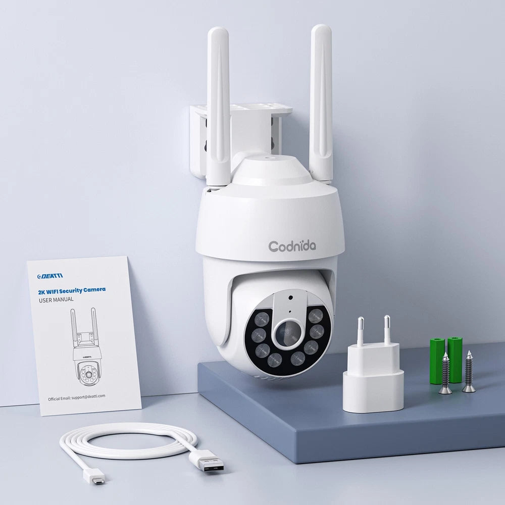 3MP WIFI IP Camera Wireless Outdoor CCTV HD PTZ Smart Home Security IR Camera