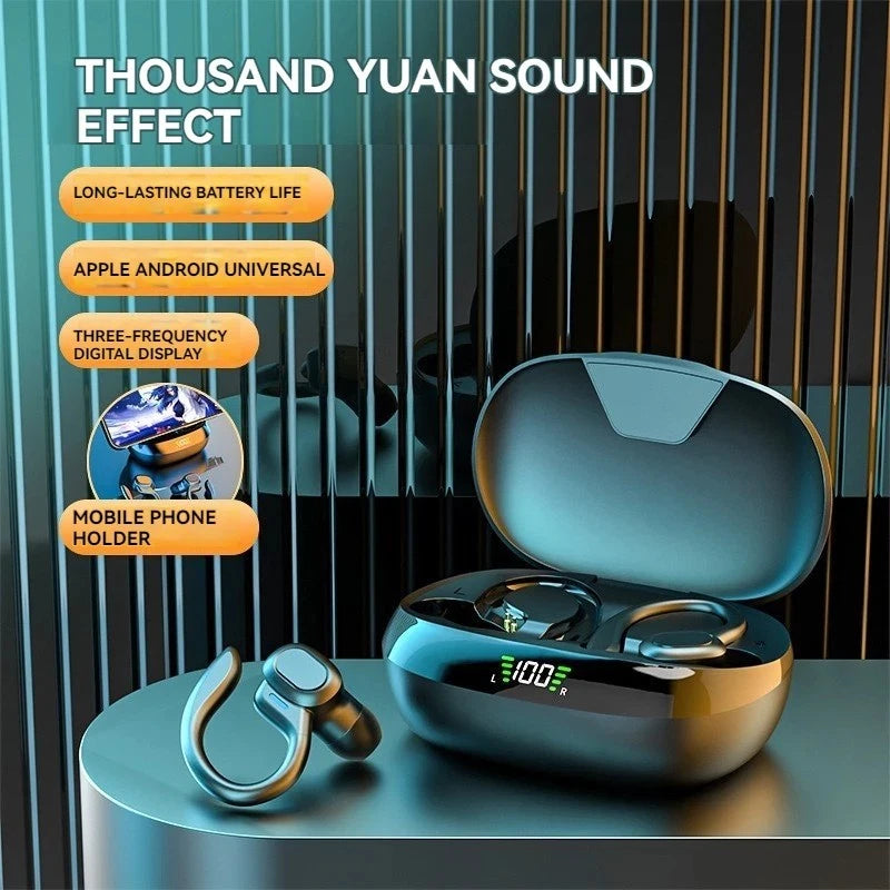 TWS Sports Wireless Bluetooth Earphones Headphones Ear Hook Running Bass Earbuds