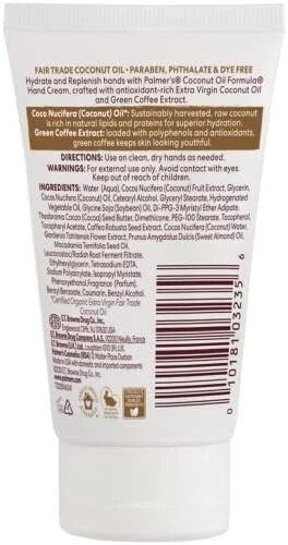 Palmer's Coconut Oil Body Care Set, Body Lotion Body Oil Hand Cream Lip Balm