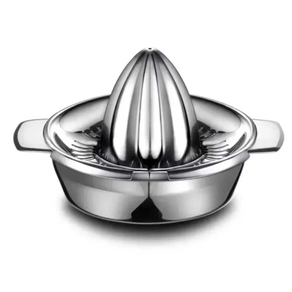 Portable Stainless Steel Lemon Squeezer and Juicer with Bowl Container UK