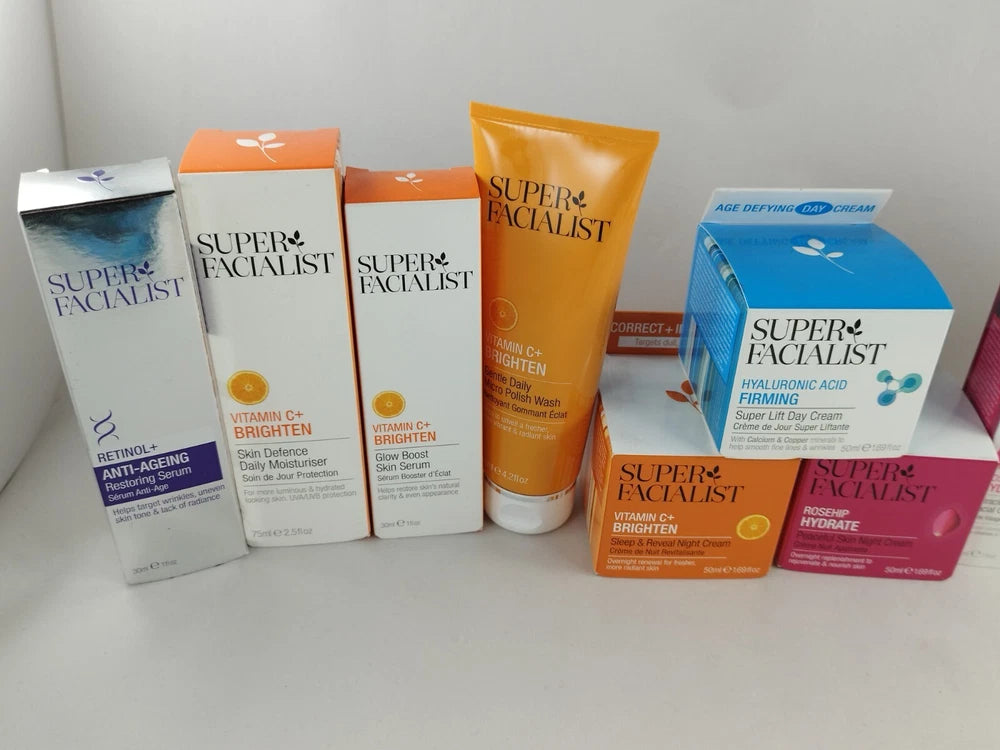 Super facialist Products, Rosehip,vitamin C,Face Cream,Face Scrub,Wash, Cleanser