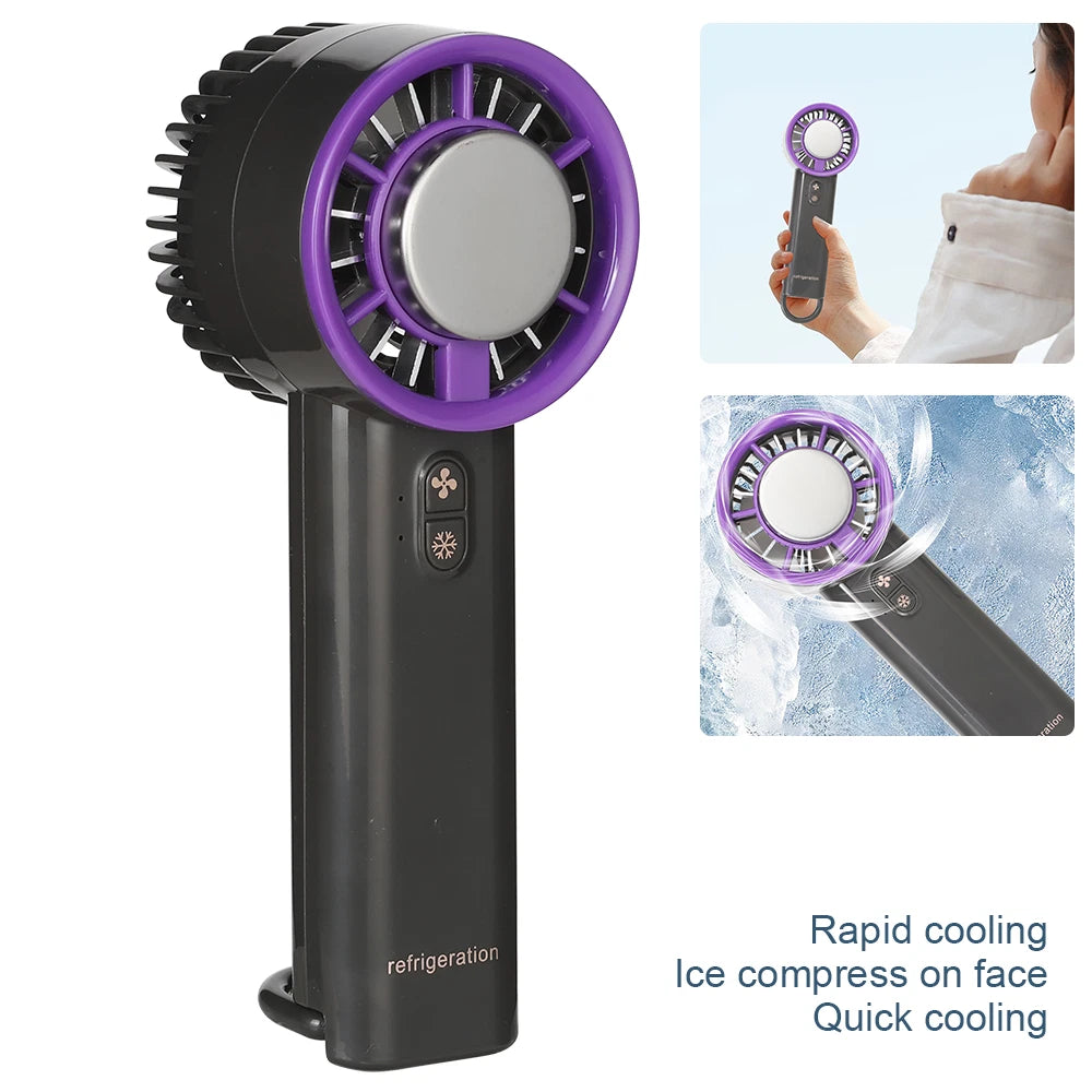 Portable Hand-held Fan Mini Folding Desk Fan Cooler Cooling USB Rechargeable UK