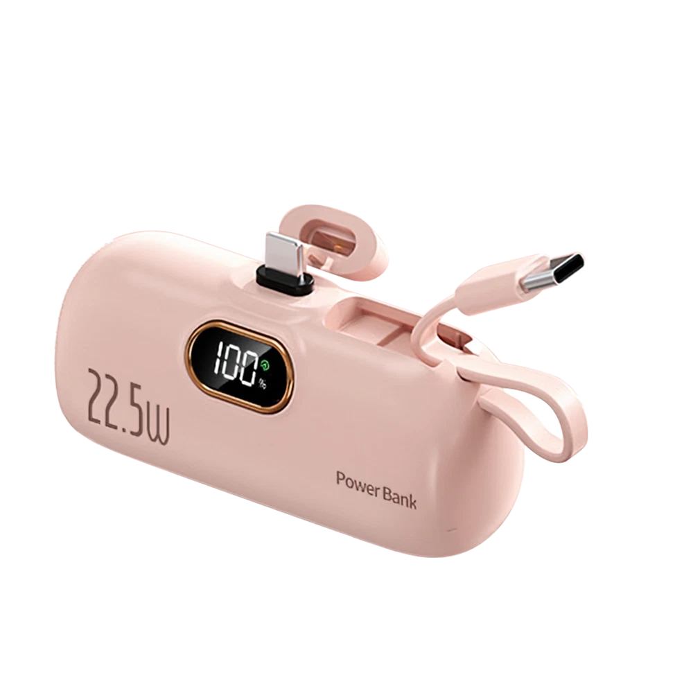 8000mAh Mini Power Bank Portable Fast Charger External Battery For iPhone Type-C