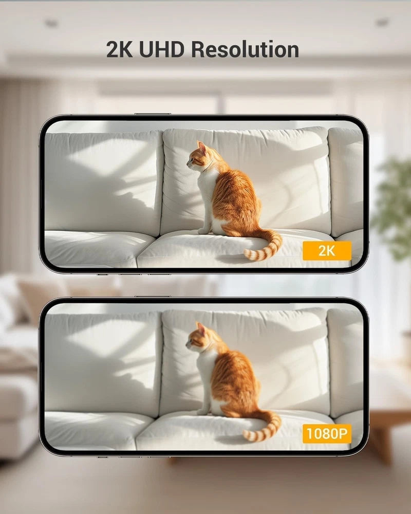 boykeep Security Camera 5G/2.4G Wireless WIFI Indoor Night Vision Wired Cam 2K