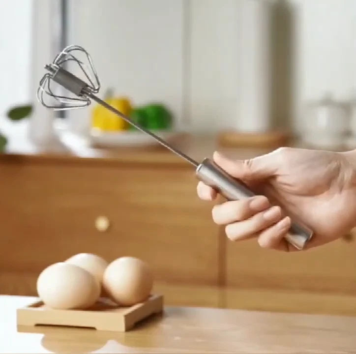 AEX Egg whisk Beater shaker Mini Hand Push Beater Milk Drink Mixer Kitchen Tool