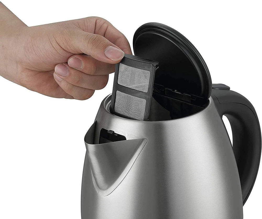 Belaco Electric Kettle Stainless Steel 1.7L,  2200w Fast Boil Cordless 360°