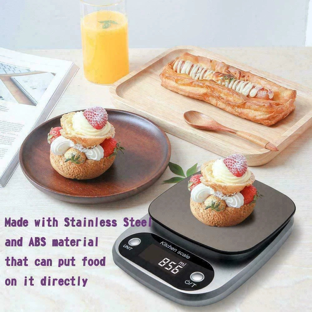 10KG Kitchen Scales Digital Electronic LCD Cooking Baking Food Weighing Scale