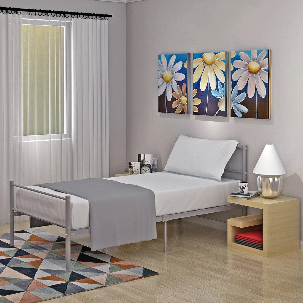 NEW Strong Single Double Bed 3ft 4ft 4ft6 Metal Bed Frame Bedroom Furniture